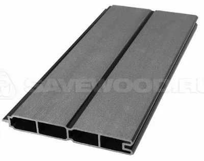 Заборный профиль из ДПК Savewood SW Agger матовый чёрный