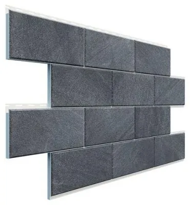 Фасадная термопанель Доломит Дагестанский камень Графит