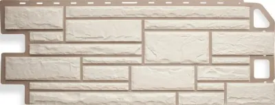 Цокольный сайдинг альта-профиль - коллекция "камень", белый