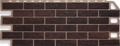 Фасадная панель Цокольный сайдинг Альта-профиль - коллекция "кирпич", кирпич жженый