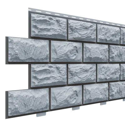 Фасадная панель Доломит, Альпийская горка Серо-голубой