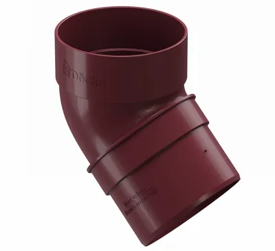 Колено 45˚ПВХ Docke STANDART красный