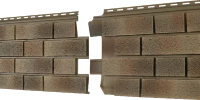 Фасадная панель Ю-пласт Стоун Хаус S-Lock Клинкер Нордик песк