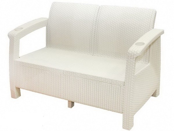 Двухместный диван Yalta Sofa Seаt белый купить в Балашове