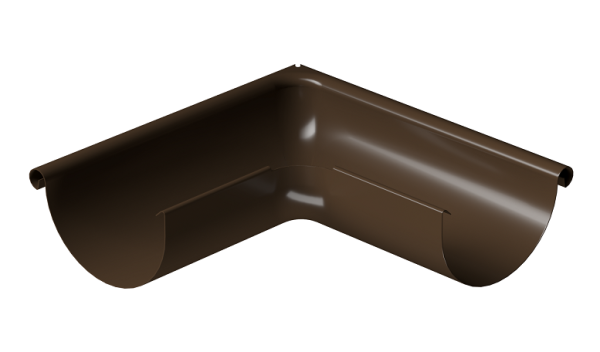 Угол внешний 90° D125 Döcke STAL PREMIUM Каштан, (RAL 8017) купить в Балашове