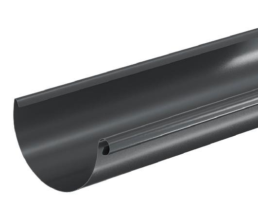 Водосток Aquasistem, система 125x90 - Водосточный желоб 3.00м RAL 7024 Тёмно-серый купить в Балашове