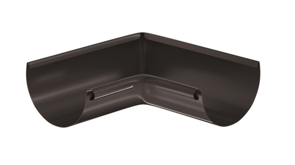 Водосток Aquasistem, система 125x90 - Угол желоба, внутренний 90° RR 32 Тёмно-Коричневый купить в Балашове