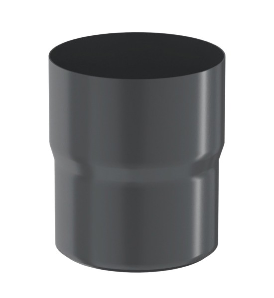 Водосток Aquasistem, система 125x90 - Соединитель трубы RAL 7024 Тёмно-серый купить в Балашове