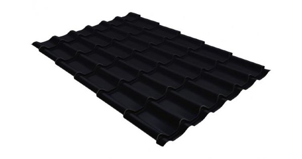 Металлочерепица классик GL 0,5 Velur20 RAL 9005 черный купить в Балашове