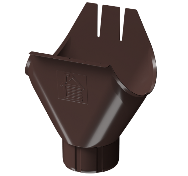 Воронка желоба D125 Döcke STAL PREMIUM Шоколад, (RAL 8019) купить в Балашове