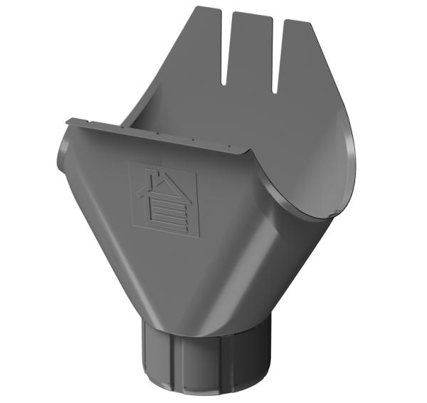Воронка желоба D125 Döcke STAL PREMIUM Графит, (RAL 7024) купить в Балашове
