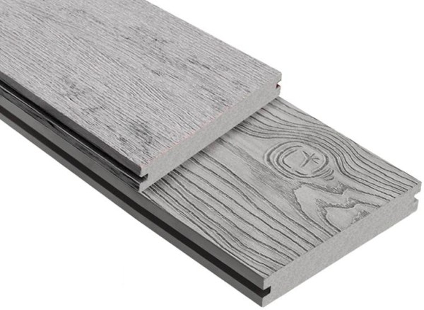 Террасная доска ДПК Outdoor 3D полнотелая STORM/OCEAN GREY серая микс купить в Балашове