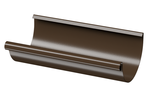 Желоб полукруглый D125 3 м Döcke STAL PREMIUM Каштан, (RAL 8017) купить в Балашове