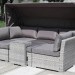 Диван-Трансформер AFINA плетеный из иск. ротанга AFM-320G Grey купить в Балашове