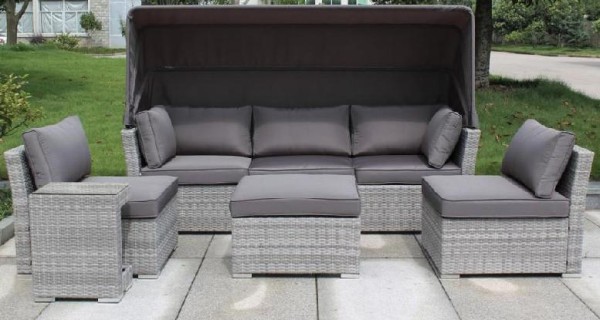 Диван-Трансформер AFINA плетеный из иск. ротанга AFM-320G Grey купить в Балашове