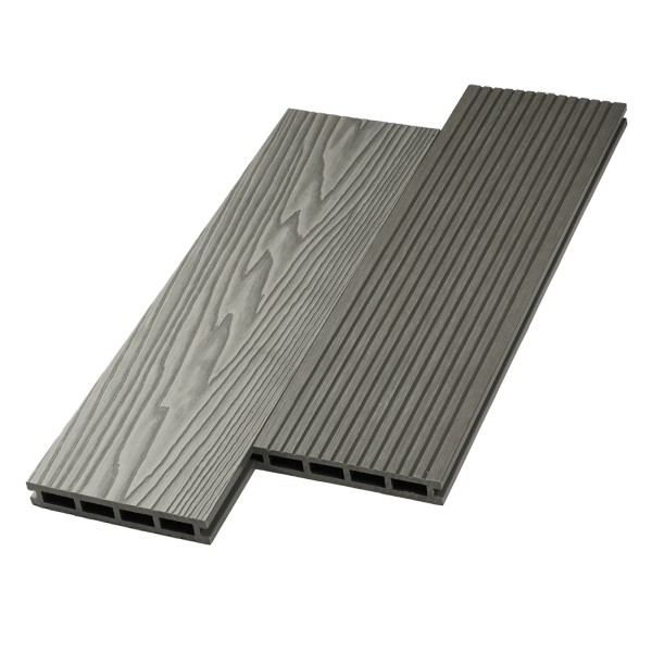 Террасная доска ДПК NanoWood двусторонняя New 3D тиснение + вельвет Серый купить в Балашове