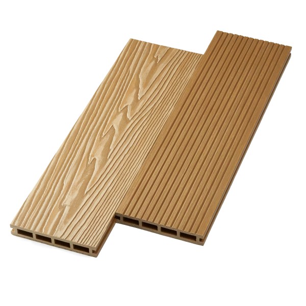 Террасная доска ДПК NanoWood двусторонняя New 3D тиснение + вельвет Орех купить в Балашове