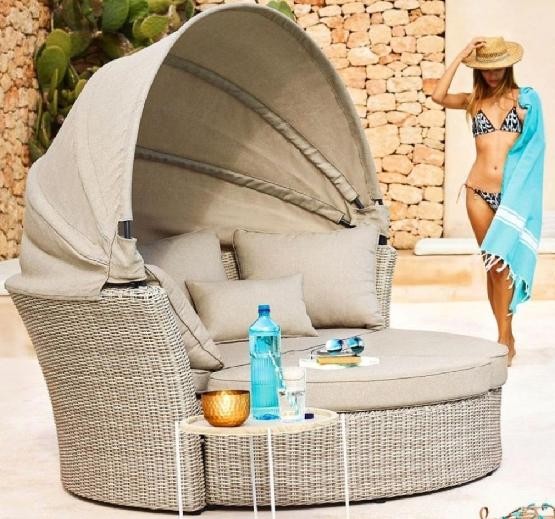 Диван-Трансформер AFINA плетеный из иск. ротанга AFM-325 Beige купить в Балашове