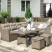 Комплект мебели AFINA плетеной из иск. ротанга AFM-307B Beige купить в Балашове