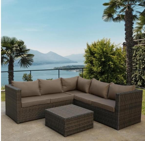 Комплект мебели AFINA плетеной из иск. ротанга YR825A Brown/Beige купить в Балашове