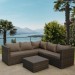 Комплект мебели AFINA плетеной из иск. ротанга YR825A Brown/Beige купить в Балашове