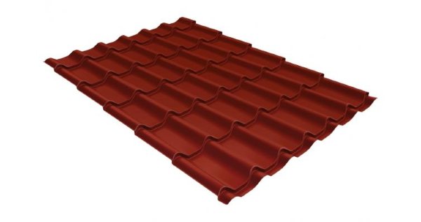 Металлочерепица классик 0,5 Satin RAL 3009 оксидно-красный купить в Балашове