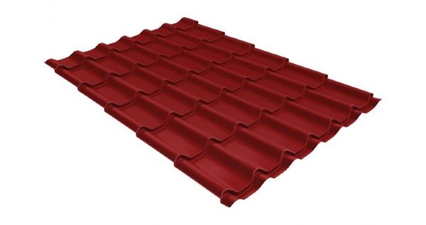 Металлочерепица классик 0,5 Satin RAL 3011 коричнево-красный купить в Балашове