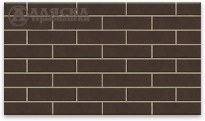 Фасадная Термопанели Аляска Amsterdam brown купить в Балашове