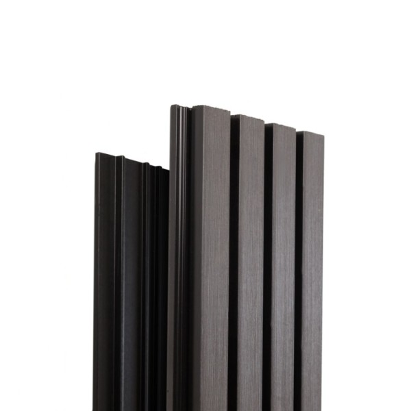 Фасадная доска Ecodecking Техно реечная 200х26х3000 Графит купить в Балашове