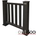 Ограждение из ДПК Outdoor Классик 3D STORM чёрный купить в Балашове