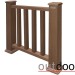 Ограждение из ДПК Outdoor Классик 3D STORM коричневый микс купить в Балашове