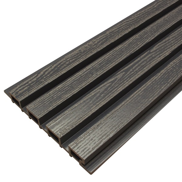 Фасадная доска из ДПК Faynag Wood Рейка Мокрый Асфальт купить в Балашове
