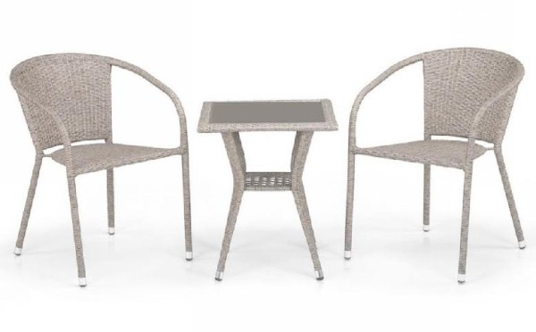 Комплект плетеной мебели AFINA из иск. ротанга T25C/Y137C-W85 Latte 2Pcs купить в Балашове