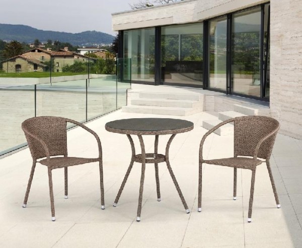 Комплект плетеной мебели AFINA из иск. ротанга T282ANT/Y137C-W56 Light Brown 2Pcs купить в Балашове