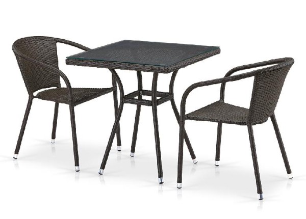 Комплект плетеной мебели AFINA из иск. ротанга T282BNT/Y137C-W53 Brown 2Pcs купить в Балашове