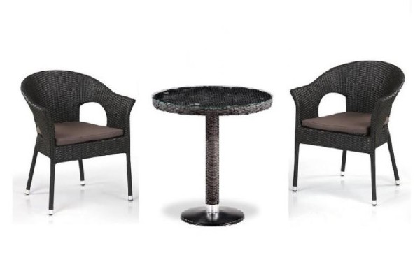 Комплект плетеной мебели AFINA из иск. ротанга T601/Y79A-W53 Brown 2Pcs купить в Балашове