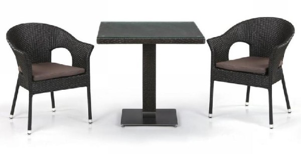 Комплект плетеной мебели AFINA из иск. ротанга T605SWT/Y79A-W53 Brown 2Pcs купить в Балашове