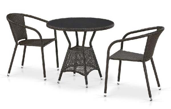 Комплект плетеной мебели AFINA из иск. ротанга T707ANS/Y137C-W53 Brown 2Pcs купить в Балашове