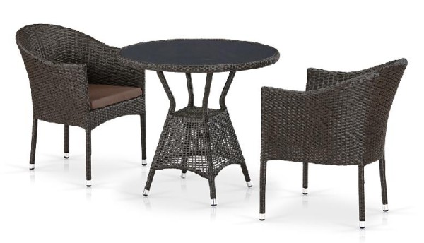 Комплект плетеной мебели AFINA из иск. ротанга T707ANS/Y350-W53 Brown 2Pcs купить в Балашове
