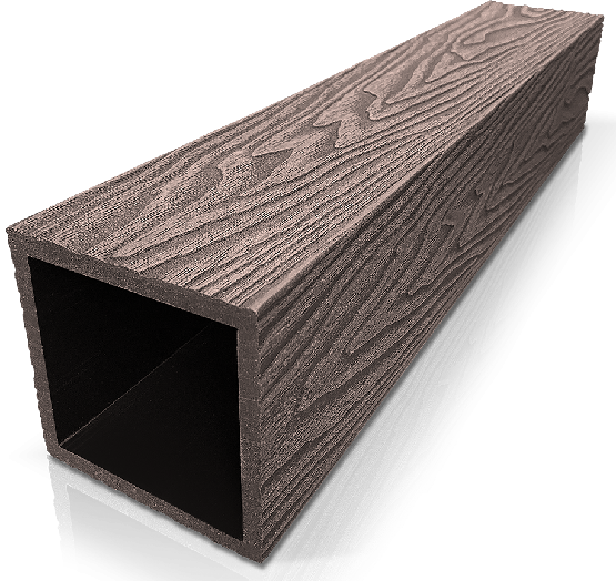 Столб ДПК 3D GardenParkett фактура дерева Венге купить в Балашове