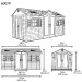 Сарай пластиковый LifeTime 15x8 DD купить в Балашове