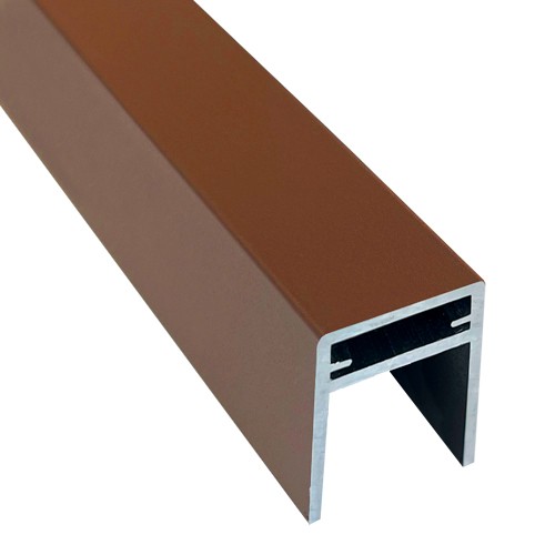 П-профиль Алюминиевый EasyDecking 35x25 Коричневый купить в Балашове