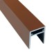 П-профиль Алюминиевый EasyDecking 35x25 Коричневый купить в Балашове