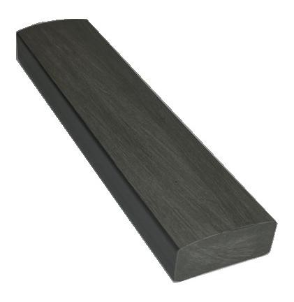 Лавочный брус Ecodecking Некст полнотелый брашированный 70х35 графит купить в Балашове