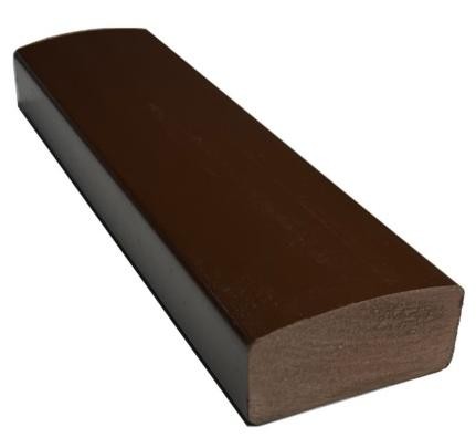 Лавочный брус Ecodecking Некст полнотелый глянцевый 70х35 шоколад купить в Балашове