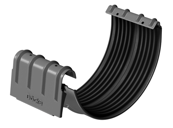 Соединитель желобов D125 Döcke STAL PREMIUM Графит, (RAL 7024) купить в Балашове
