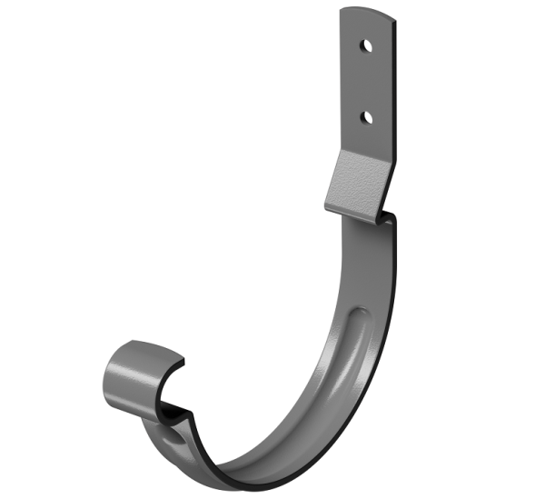 Карнизный крюк короткий (гнутый) D125 Döcke STAL PREMIUM Графит, (RAL 7024) купить в Балашове