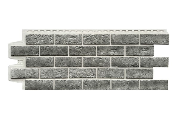 Фасадная панель Grand Line Состаренный кирпич Элит гранит, ШОВ белый купить в Балашове