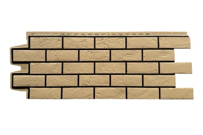 ФП Grand Line состаренный кирпич премиум Песочный (шов RAL 9005)